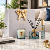 Home Luxe Maison Parfum Suave Reed Diffuser Candle Spray Gift Bag Set