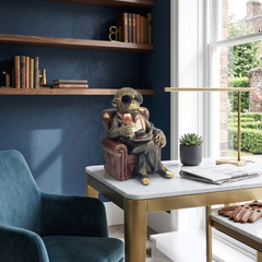 Home Luxe Chilling Gorilla Ornament 27cm - Stylish Novelty Monkey Gift