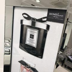 Jo Malone Perfume Black & Pink Candles Wall Art Mirror Frame