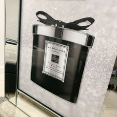 Jo Malone Perfume Black & Pink Candles Wall Art Mirror Frame