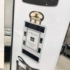Jo Malone Perfume Black & White Candles Wall Art Mirror Frame
