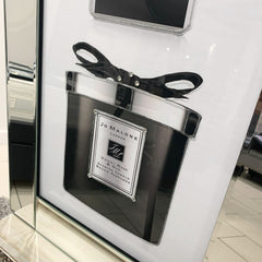 Jo Malone Perfume Black & White Candles Wall Art Mirror Frame