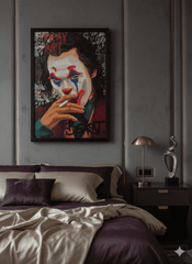 Joker Neon LED Wall Art - 40x60cm USB Powered Canvas - Home Luxe Interior