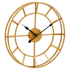 Kent Small Gold Finish Metal Wall Clock - Home Luxe Interior