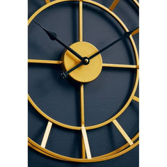 Kent Small Gold Finish Metal Wall Clock - Home Luxe Interior