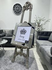 King Of Her Castle Wall Art Mirror Frame