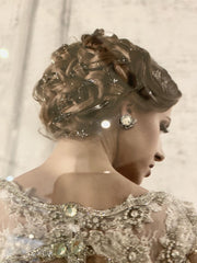 Lady Wedding Dress Right Wall Art Chrome Step Frame 85Cm X 45Cm