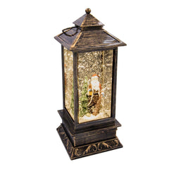 LED Glitter Antique Lantern SANTA / SNOWMAN