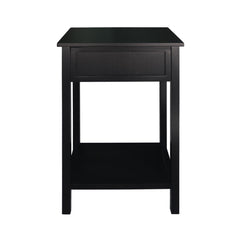 Lindon 1 Drawer End Table Black
