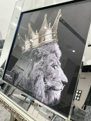 Lion King Crown Wall Art Mirror Frame