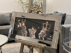 Lion King Family 85Cm X 45 Cm Wall Art Mirror Frame