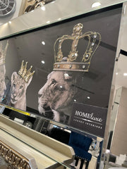 Lion King Family 85Cm X 45 Cm Wall Art Mirror Frame