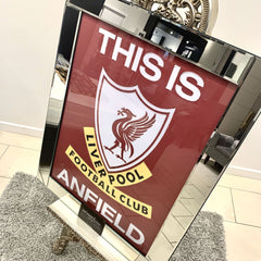 Liverpool Football Club Anfield Wall Art Mirror Frame