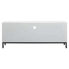 Lombok White Frame Media Unit - Home Luxe Interior