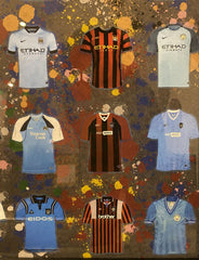 Manchester City Football Strip Collection 47Cm X 47Cm