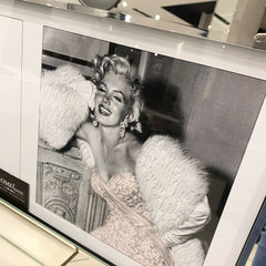 Marylin Monroe Dior Pink Triple Collage Mirror Frame