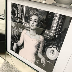 Marylin Monroe Dior Pink Triple Collage Mirror Frame