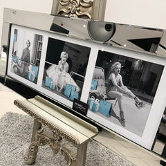 Marylin Monroe Tiffany & Co. Triple Collage Mirror Frame