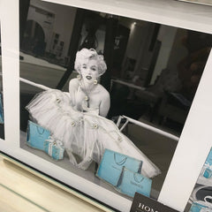 Marylin Monroe Tiffany & Co. Triple Collage Mirror Frame