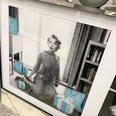 Marylin Monroe Tiffany & Co. Triple Collage Mirror Frame