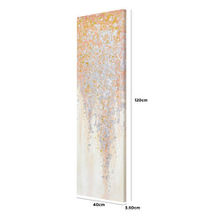 Medium 40x130 Silver & Gold Glitter Wall Art