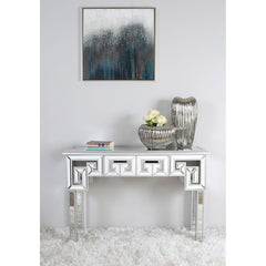 Medium Silver Ribbed Vase