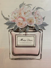 Miss Dior Blooming Bouquet Perfume Pink Wall Art Mirror Frame