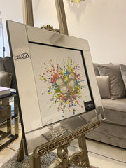 Multicolor Jellybaby Burst Wall Art Mirror Frame