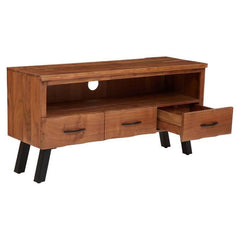 Nashik Three Drawer Acacia Media Unit - Home Luxe Interior