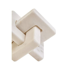 Nason White Marble Knot Sculpture - Home Luxe Interior