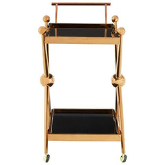 Novo 2 Tier Rose Gold and Cross Design Trolley Home Luxe Interior