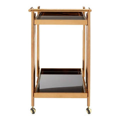 Novo 2 Tier Trolley with Rose Gold Frame Home Luxe Interior