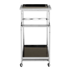 Novo 3 Tier Trolley with Silver Finish Frame Home Luxe Interior