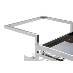 Novo 3 Tier Trolley with Silver Finish Frame Home Luxe Interior