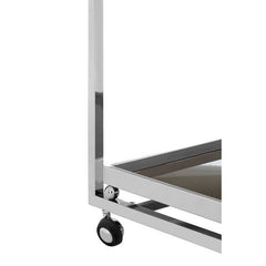 Novo 3 Tier Trolley with Silver Finish Frame Home Luxe Interior