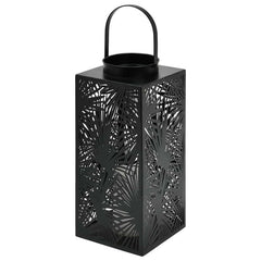 Palm House Tall Solar Metal Lantern - Warm White – Home Luxe Interior
