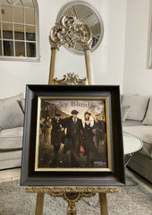Peaky Blinders Colour Wall Art Alpha Black Frame 55Cm X 55CM