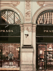 Prada Shop Front Wall Art Mirror Frame