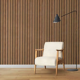 Premium Natural Oak Acoustic Slat Wall Panel by Home Luxe Interior