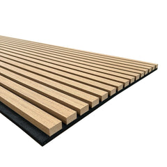 Premium Natural Oak Acoustic Slat Wall Panel by Home Luxe Interior