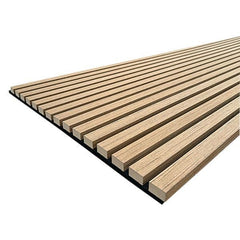 Premium Natural Oak Acoustic Slat Wall Panel by Home Luxe Interior