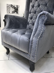 Regents High Back Porter Chair In Grey