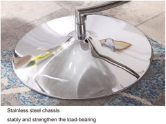 Retro Hanging Bubble Chair With Yellow Cushions