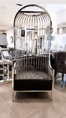 Rizon Cage Design Chair Silver
