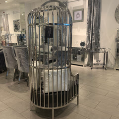 Rizon Cage Design Chair Silver