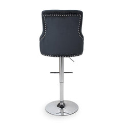 Rocco Brush Velvet Gas Lift Barstool