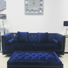 Roman Style Heart Shape Mirror Clock 77cm