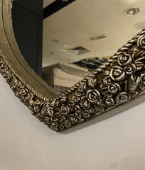 Rose Heart Shape Mirror Champagne