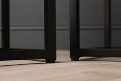 Set of 2 Solenn Semicircle Design Black Plant Stand