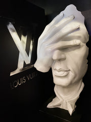 Set Of 3 White See/Hear/Speak No Evil Ornaments